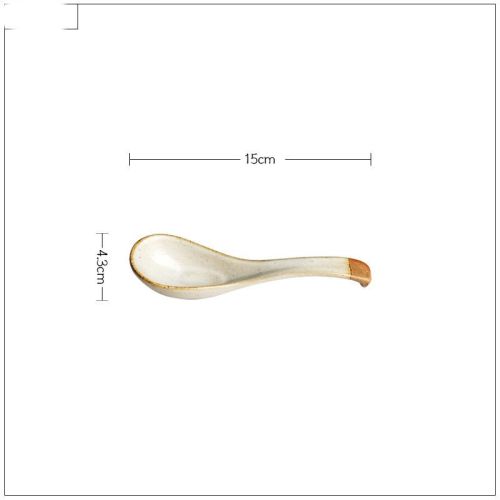 Retro Stoneware Small Spoon Household