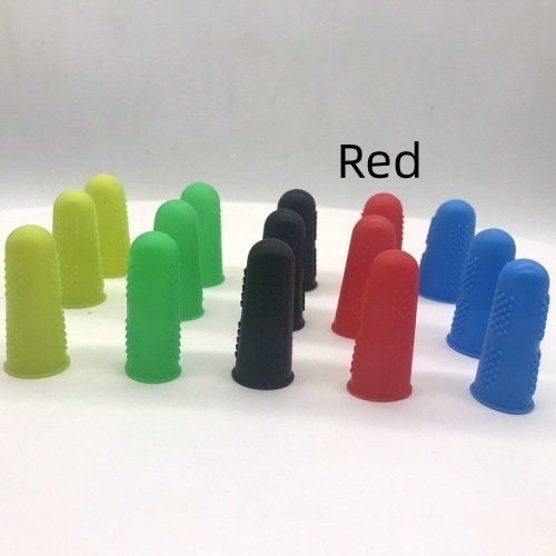 Silicone Finger Stall Anti-scald Non-slip High Temperature Resistant Fingertip Protective Cover With Particles Three Yards Food Grade