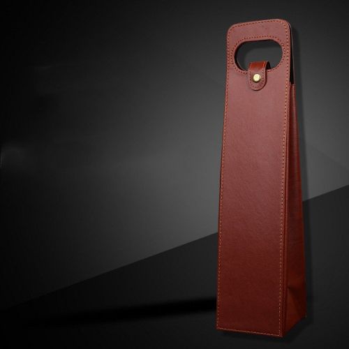 Red Wine Gift Box Leather Bck Of Two Bottles Portable