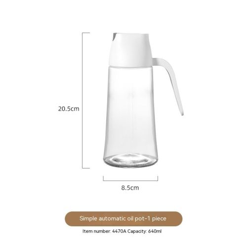 Glass Oiler Oil Filling And Pouring Oil Leak-proof Automatic Opening And Closing Soy Sauce And Vinegar Oil Tank Oil Bottle