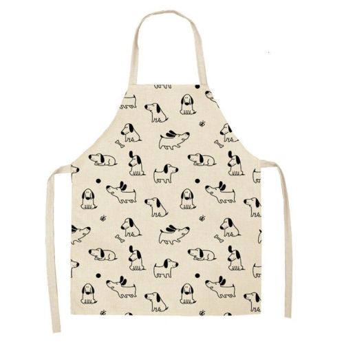 Cartoon Puppy Sleeveless Apron Home Daily Use