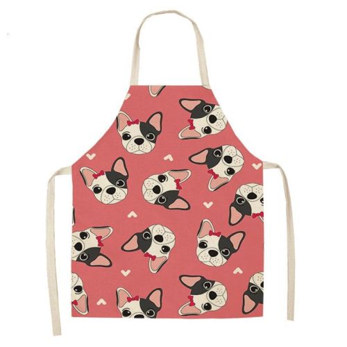 Cartoon Puppy Sleeveless Apron Home Daily Use