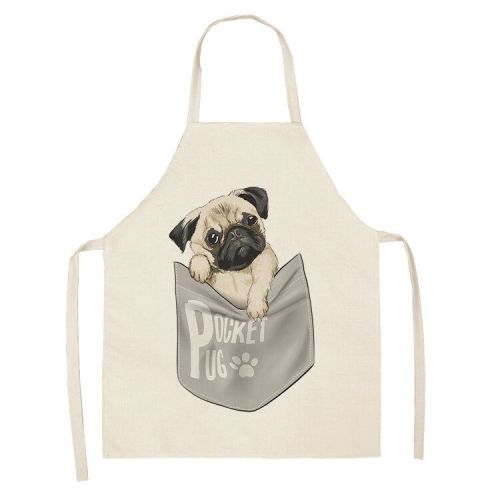 Cartoon Puppy Sleeveless Apron Home Daily Use