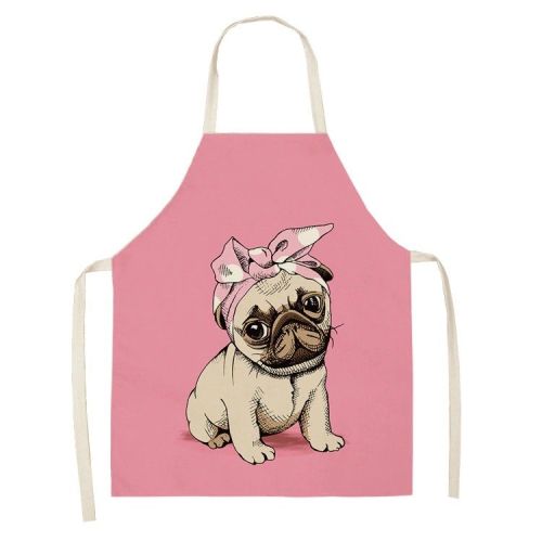 Cartoon Puppy Sleeveless Apron Home Daily Use