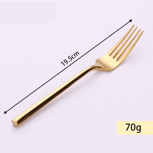 Stainless Steel Knife Fork And Spoon Set Hexagonal Forging