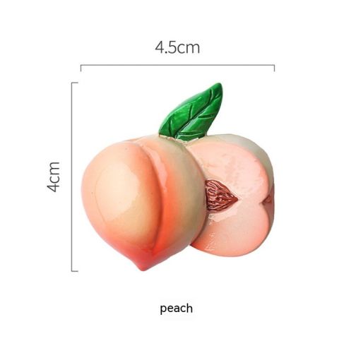 Durian Mangosteen Lemon Pineapple Resin 3D Three-dimensional Decoration Magnetic Paste
