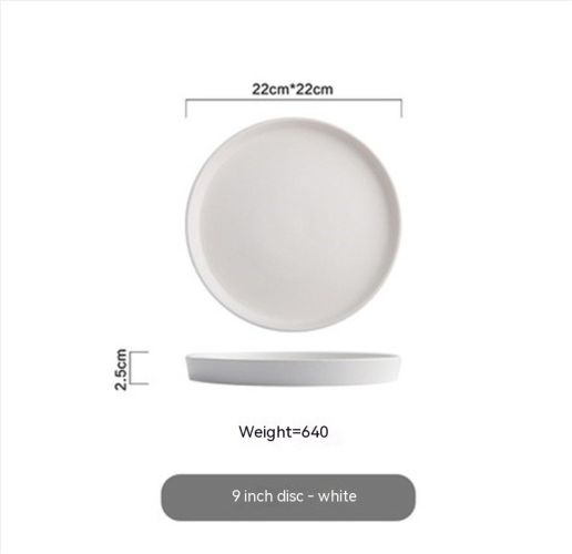 Snow Glaze Foreign Trade Ceramic Dining Plate