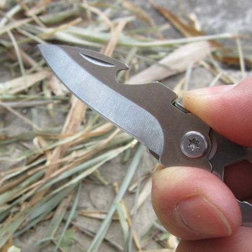 High Quality Stainless Steel Multi-function With Key Chain Folding Knife