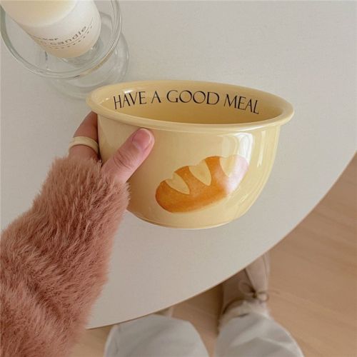 Original Korean Style Bread Toast Tableware Set Household