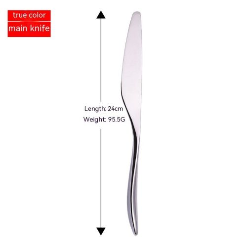 Stainless Steel Knife, Fork And Spoon Golden Western Tableware
